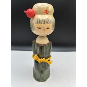 Vintage Kokeshi Doll 6,5in